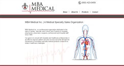 Desktop Screenshot of mbamedicalinc.com