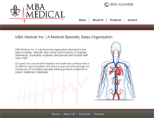 Tablet Screenshot of mbamedicalinc.com